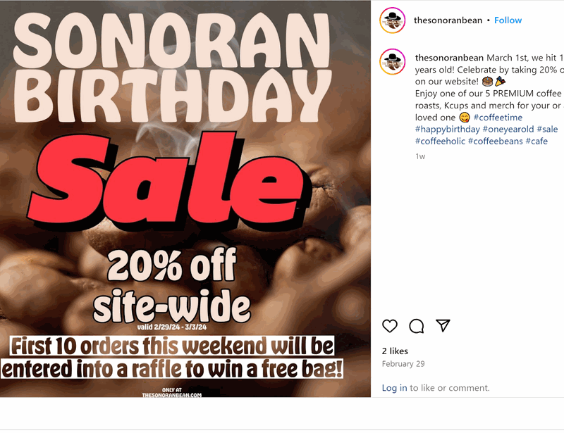 Birthday Sale Campaign